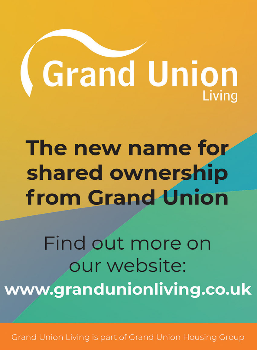 Grand Union living: multi-coloured advert