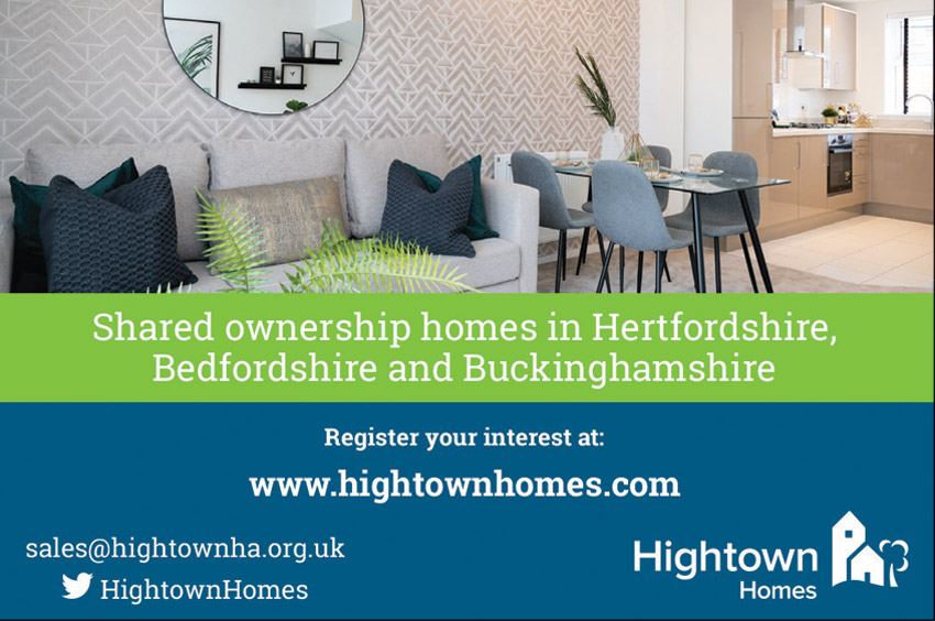 Hightown Homes green and blue advert