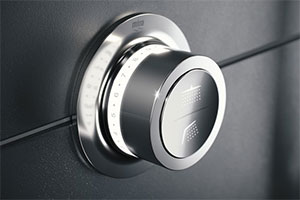 The shower head controls for The Mira Mode Maxim digital shower