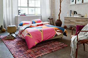Pink bedroom rug