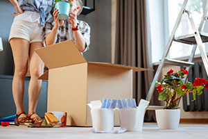 Unpacking boxes in Forever Homes