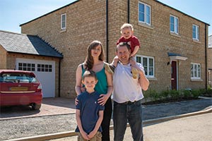 Jo, Graham & Rory in dream home 