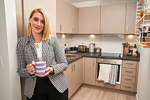 Maddy Smith in her new shared ownership home