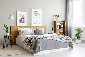 grey bedroom - interior trend predictions