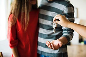 handing over keys for property purchases 