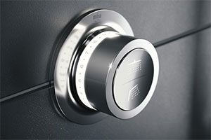 The shower head controlls for The Mira Mode Maxim digital shower